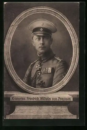 AK Portrait des Kronprinzen Wilhelm von Preussen