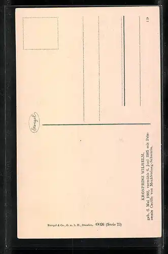 AK Kronprinz Wilhelm von Preussen in Uniform