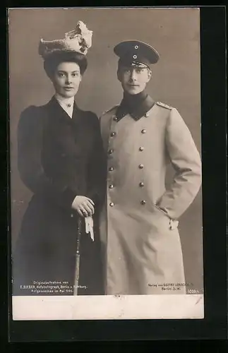 AK Kronprinz Wilhelm von Preussen mit seiner Gattin