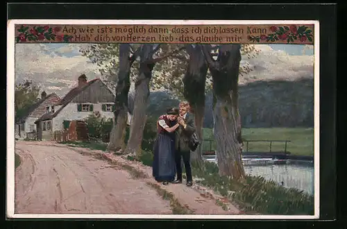 Künstler-AK Paul Hey: Volksliederkarte Nr. 72: Ach, wie ist's möglich dann