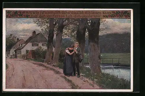 Künstler-AK Paul Hey: Volksliederkarte Nr. 72: Ach, wie ist's möglich dann