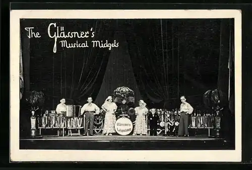 AK The Glässner`s Musical Midgets, Liliputaner