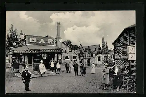 AK Berlin, Schaefer`s Märchenstadt Liliput, Liliputaner an der Bar