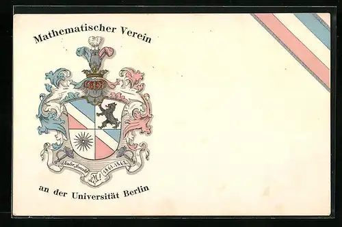 Präge-AK Berlin, Mathematischer Verein an der Universität, Studentenwappen