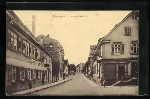 AK Waiblingen, Gasthof zum goldenen Lamm in der Langen-Strasse