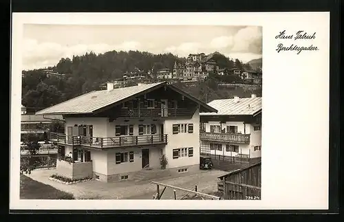 AK Berchtesgaden, Hotel-Pension Haus Talruh aus der Vogelschau