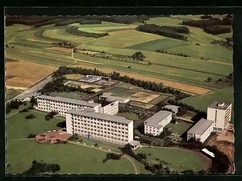 AK Schwenningen /Schwarzwald, Fliegeraufnahme des städt. Krankenhauses