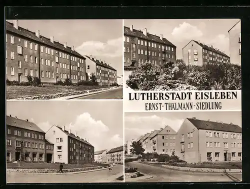 AK Lutherstadt Eisleben, Ansichten der Ernst-Thälmann-Siedlung