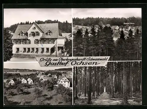 AK Oberlengenhardt b. Bad Liebenzell, Gasthof Ochsen mit Waldansicht