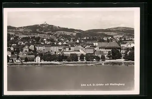 AK Linz a. D., Urfahr mit Pöstlingberg