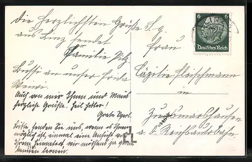 AK Linz a. D., Ortsansicht aus der Vogelschau