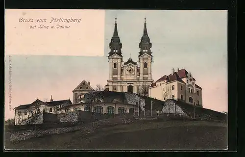 AK Linz a. D., Kirche auf Pöstlingberg