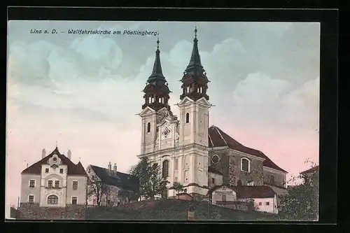 AK Linz a. D., Wallfahrtskirche am Pöstlingberg