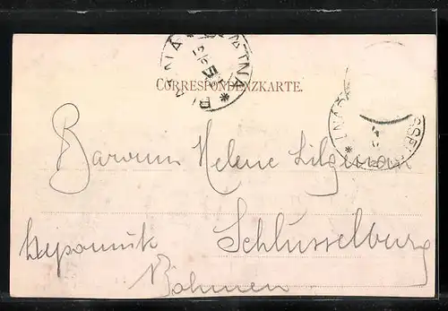 AK Linz a. D., Brücke gegen Kirchturm