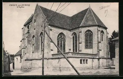 AK Crouy-sur-Ourcq, L'Eglise
