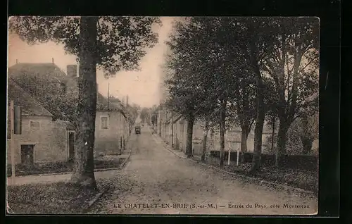 AK La Chatelet-En-Brie, Entree du Pays, cote Montereau