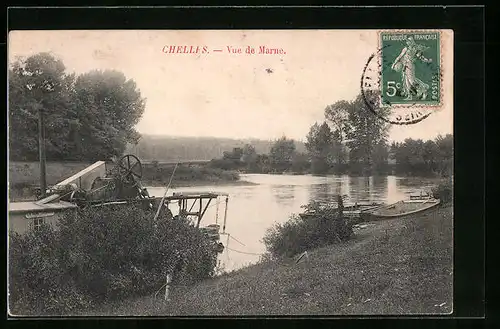 AK Chelles, Vue de Marne