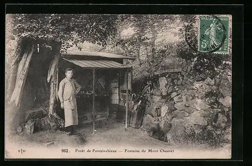 AK Fontainebleau, Fontaine du Mont-Chauvet