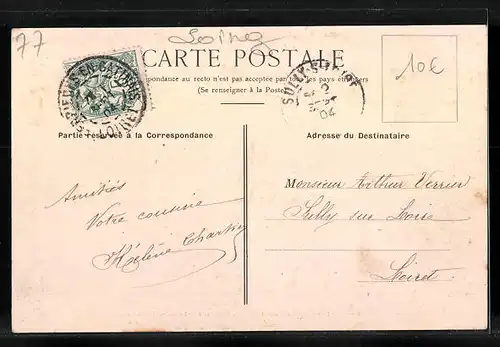 AK Saint-Mammés, Le Quai de la Croix-Blanche