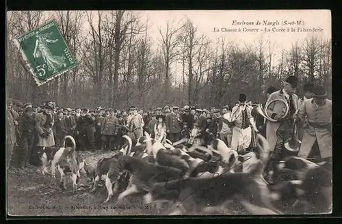 AK Nangis, La Chassee a Courre, La Curee a la Faisanderie