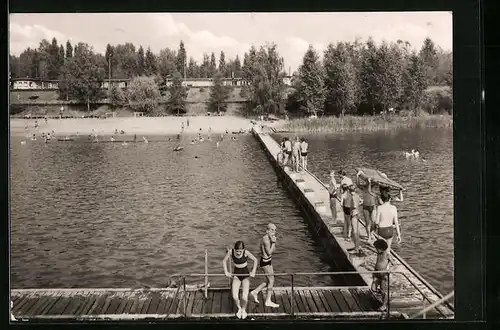 AK Möhlau, Schwimmbad des VEB Braunkohlenwerk Mulde-Nord