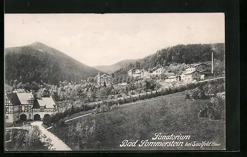 AK Saalfeld i. Thür., Sanatorium Bad Sommerstein