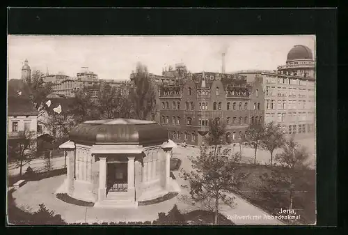 AK Jena, Zeisswerk mit Abbedenkmal