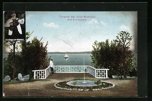 AK Kellersee, Fontäne auf der Terrasse der Alten Kalkhütte