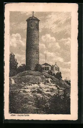 Künstler-AK Jena, Der Fuchsturm