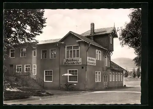 AK Königsee /Thür., Blick zum Gasthaus Felsenkeller