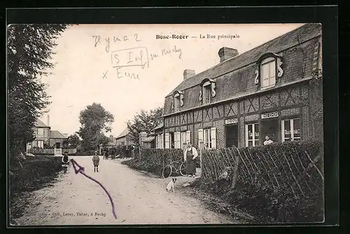 AK Bosc-Roger, La Rue principale