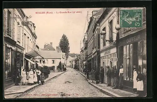AK Rugles, La Grande-Rue