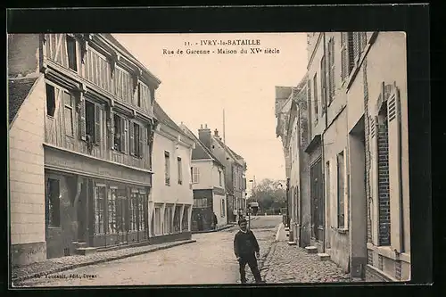 AK Ivry-la-Bataille, Rue de Garenne