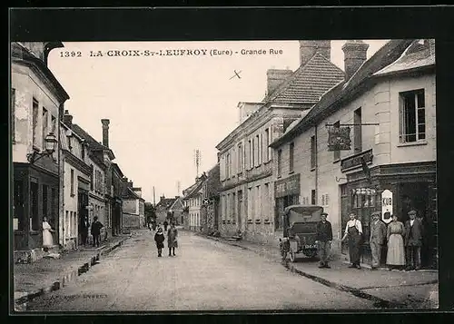 AK La Croix-St-Leufroy, Grande Rue