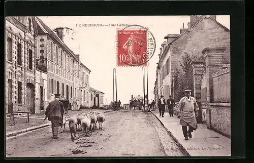 AK Le Neubourg, Rue Carnot