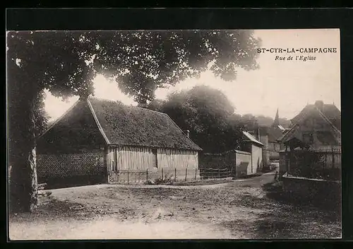 AK St-Cyr-la-Campagne, Rue de l`Eglise