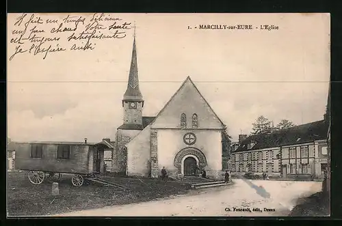 AK Marcilly-sur-Eure, L`Eglise