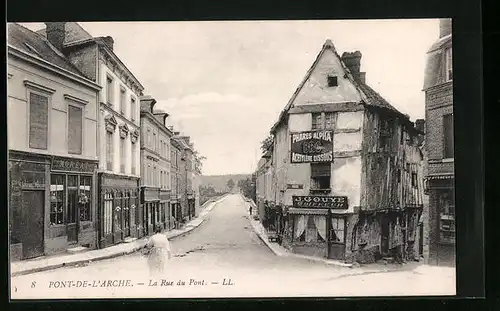 AK Pont-de-L`Arche, La Rue du Pont