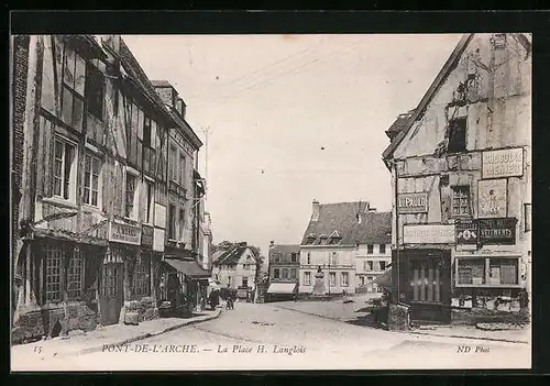 AK Pont-de-L`Arche, La Place H. Langlois