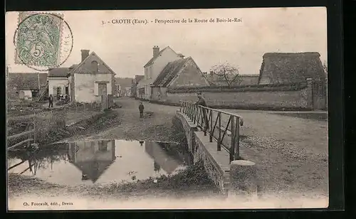 AK Croth, Perspective de la Route de Bois-le-Roi