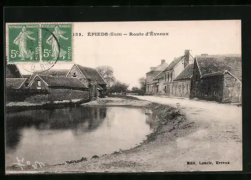 AK Épieds, Route d`Évreux