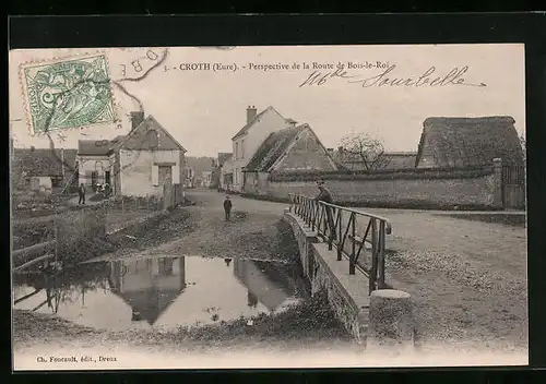 AK Croth, Perspective de la Route de Bois-le-Roi