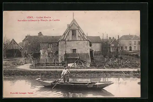 AK Léry, Ancien Moulin - Autrefois Residence de Blanche de Castille