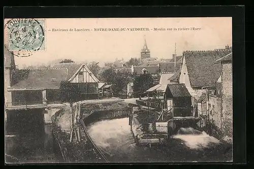 AK Notre-Dame-du-Vaudreuil, Moulin sur la riviere l`Eure