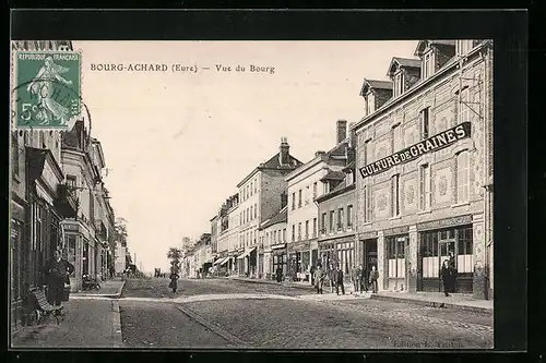 AK Bourg-Achard, Vue du Bourg