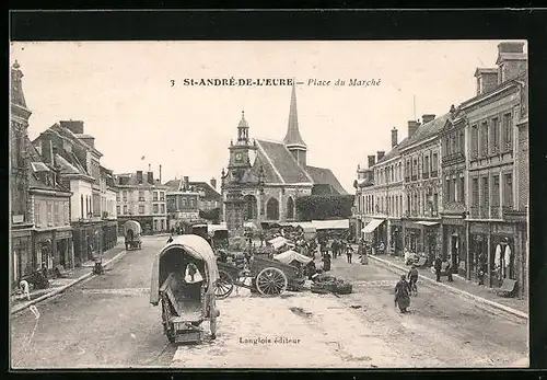 AK St-André-De-L'Eure, Place du Marché