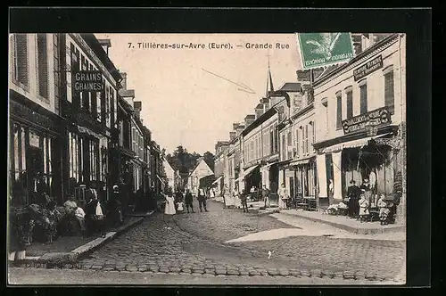AK Thilliéres-sur-Avre, Grande Rue