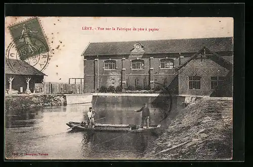 AK Léry, Vue sur la Fabrique de pate a papier