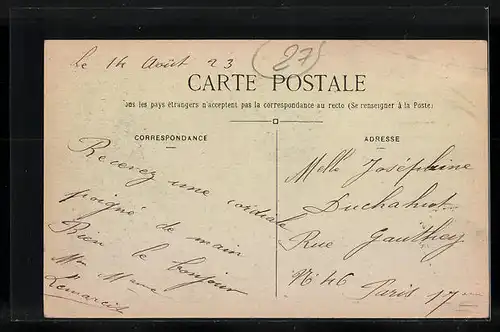 AK Lyre, La Rue de la Poste