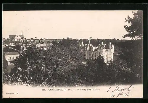 AK Chanzeaux, Le Bourg et le Château
